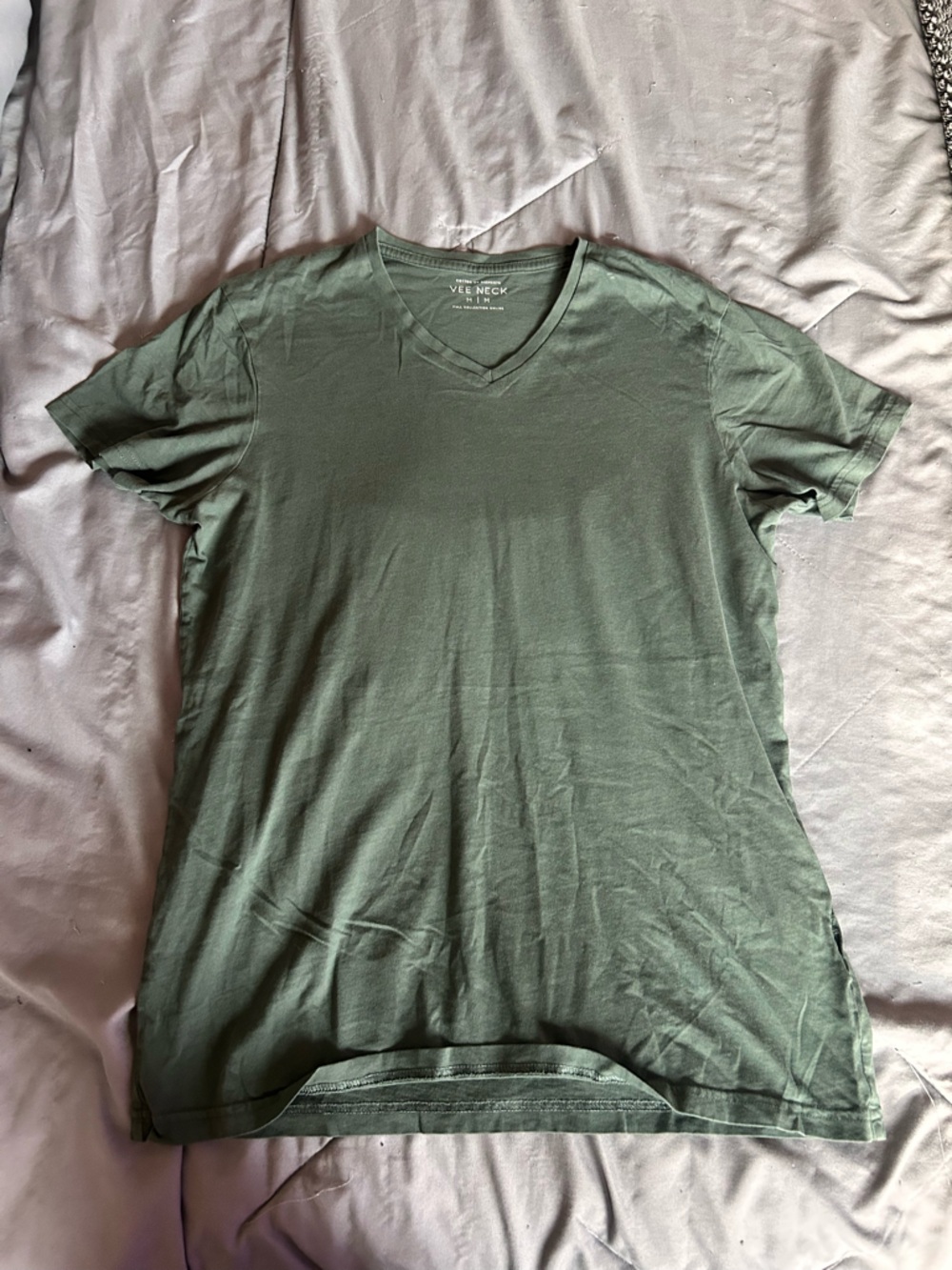 Cotton On Olive Green Vee Neck Tee